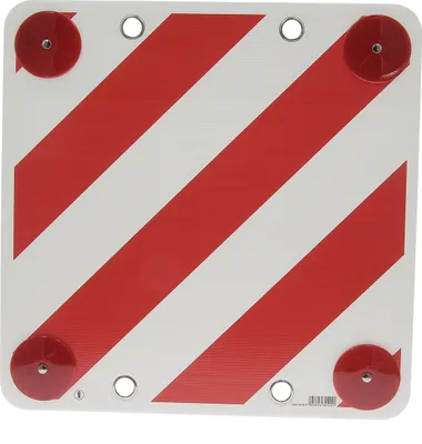 Produktbild von Warntafel für Caravan rot/weiß mit Reflektor
