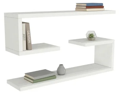 Produktbild von Savogna - Regalboden, 60x15x18h cm, Weiß, 4 Einlegeböden