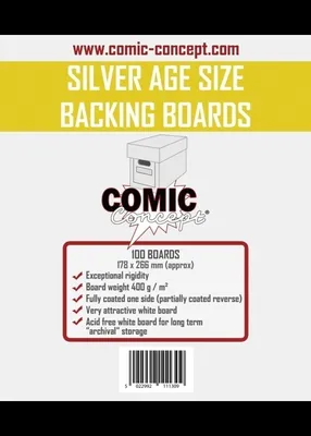 Produktbild von Comic Konzept Comic Backing Boards Silver Age Größe (100 St.)