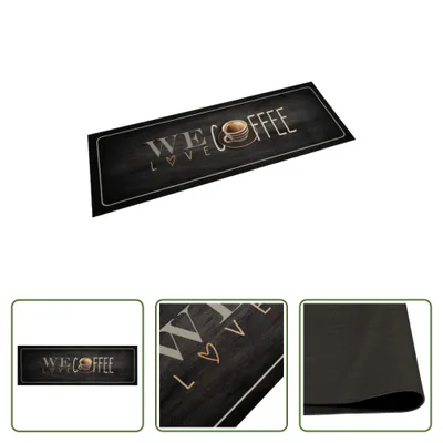 Produktbild von The Living Store Küchenteppich Waschbar Kaffee 60x180 cm Samt