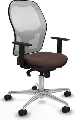 Produktbild von Bürostuhl Piqueras y Crespo 1D086N0 Weiß Dunkelbraun