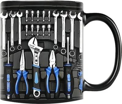 Obrázek produktu pro Plochš¢ sada mechanickych nš¢stroj? s 3D efektem, hrnek na kš¢vu - J
