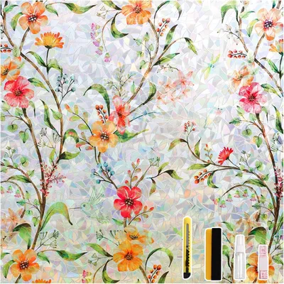 Produktbild von Fensterfolie selbstklebend bunt 90 x 200 cm