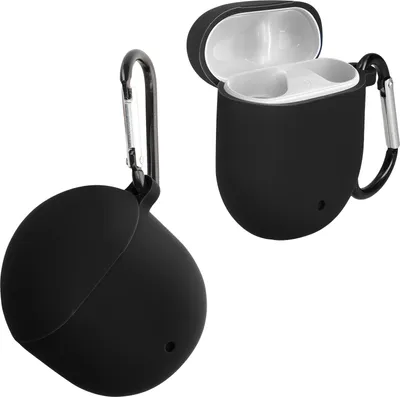 Produktbild von kwmobile Hülle kompatibel mit Google Pixel Buds 2 (2020) Hülle - Kopfhörer Case - TPU Silikon Cover - Schutzhülle in Schwarz