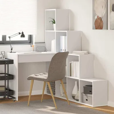 Immagine prodotto di Maison Exclusive - Scrivania ad angolo Bianco 101,5 x 149,5 x 149,5 cm