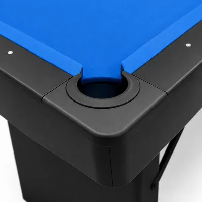 Immagine prodotto di Tavolo da biliardo da piscina pieghevole da 6 piedi, nero, accessori inclusi