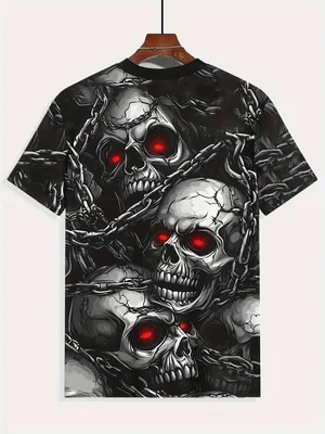Produktbild von Herren T-Shirt Übergröße, Oversize Kurzarmshirt im Hipster und Hip Hop Stil mit Grafik Print, lässiges Streetwear Freizeit Shirt für Alltag 3XL