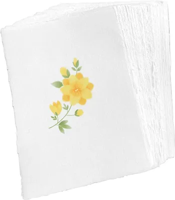 Productafbeelding van 20 stuks 300GSM handgeschept papier, A4/28,5 x 19,6cm dik aquarelpapier, blanco papier, tekenpapier, handgeschept papier voor knutselen