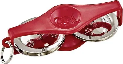 Produktbild von Famanu Schlüsselanhänger Tamburin - Kompaktes Percussion-Instrument - Rot