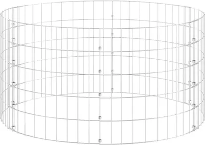 Produktbild von vidaXL Gartenkomposter Ø100x50 cm Verzinkter Stahl