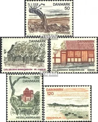 Produktbild von Briefmarken Dänemark 1974 Mi 564-568 (kompl.Ausg.) postfrisch Dänische Regionen I