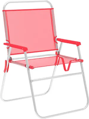 Produktbild von Marbueno Klappstuhl Aluminium Koralle Strand und Pool 52X56X80 cm 10357