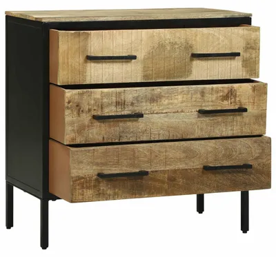 Produktbild von vidaXL Sideboard mit Schubladen 70 x 35 x 70 cm Massivholz Mango