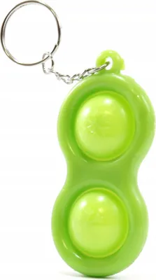 Produktbild von Simple Dimple Pop It Schlüsselanhänger Fidget Toy Anti-Stress Spielzeug Bunt Silikon
