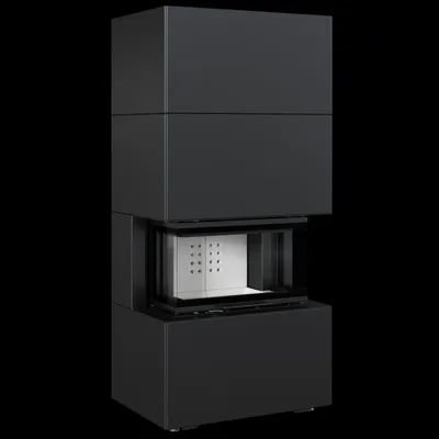 Zdjęcie produktu dla Kominek powietrzny NBC/EASY BOX 7 kW Ø 160 w zabudowie modułowej Black