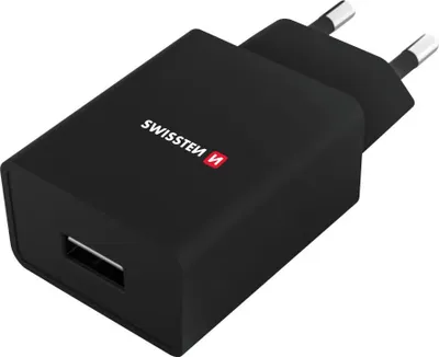 Produktbild von Schweiz Netzwerk Adapter Smart IC 1X USB 1A Power + Daten Kabel USB / Typ C 1,2 M black