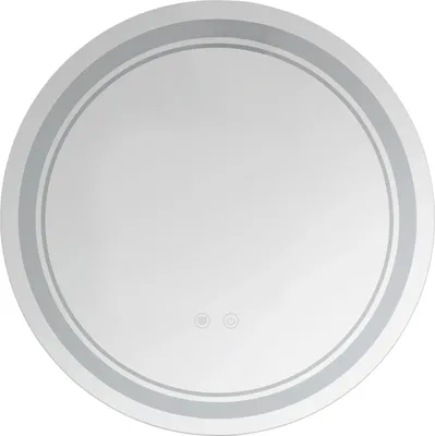 Image de Miroir de salle de bain à LED - Miroir mural rond de 50 cm - Éclairage à intensité variable -tactile - Miroir de maquillage - Sans pile