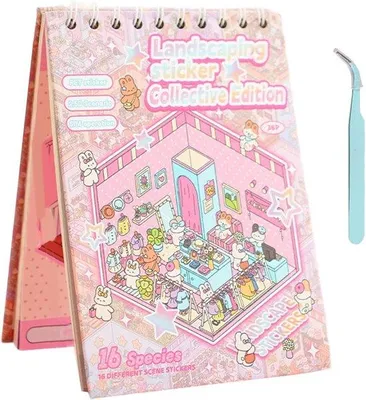 Produktbild von 3D Stickerbuch - Kreative Entspannung - 14 x 19,5 cm - Schwarz