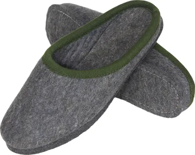 Produktbild von PANTOFFELMANN Wollfilz Pantoffel Filzpantoffeln Herren Damen Winter Hausschuh Filz Pantoffeln grau 41