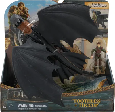 Produktbild von DreamWorks Dragons Drachenzähmen leicht gemacht - Wikinger & Drachen Actionfiguren-Set, Ohnezahn & Hicks, 4 Jahr(e), Mehrfarbig