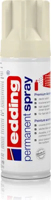 Produktbild von edding Permanent Spray cremeweiß matt 200 ml Premium Acryllack, RAL 9001