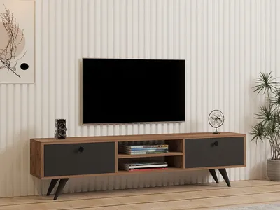 Immagine prodotto di Skye Decor, Tumuki, tavolo per TV, pino atlantico, pannello di legno rivestito al 100 % di melamina, 160 x 29,6 x 37 cm