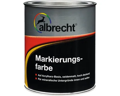 Produktbild von albrecht Markierungsfarbe Parkplatzmarkierung weiss 750 ml