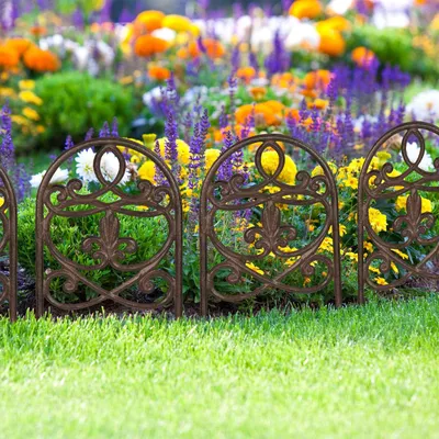 Produktbild von Antike Gartenzaunelemente, 10-teiliges Set
