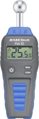 Produktbild von Basetech FM-10 Materialfeuchtemessgerät Messbereich Baufeuchtigkeit (Bereich) 0.1 bis 99.9 % vol Messbereich Holzfeucht