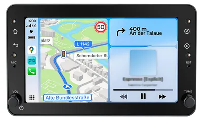 Image de Autoradio pour Alfa Romeo 159 Brera Spider (voiture de sport) : CarPlay sans fil, Android Auto, Wi-Fi, GPS, radio, RDS, DSP, DAB+, Bluetooth, écran 7 pouces, 2+32 Go