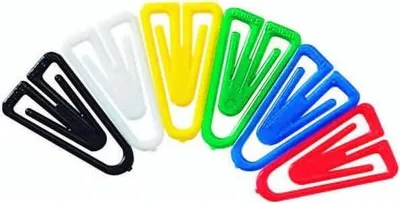 Produktbild von Büroklammern Plastiklips 21mm VE=100 Stück Grundfarben sortiert