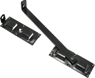 Produktbild von Überwurfriegel für Doppeltor Schwarz 430 mm - Pro Stück
