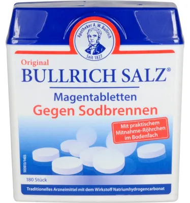 Obrázek produktu pro Bullrich solné žaludeční tablety proti pálení žáhy (balení 180 ks)