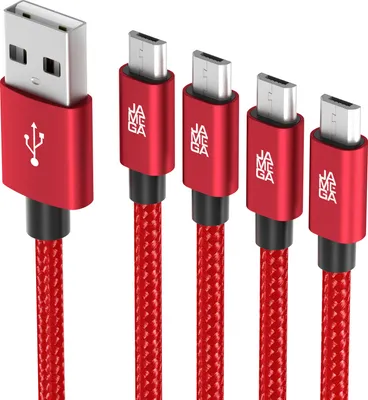 Produktbild von Micro USB Kabel Ladekabel Daten für Tablet Samsung Huawei PS4 XBOX LG | 0,5m - 3m Rot