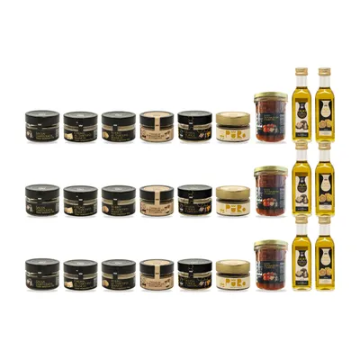 Productafbeelding van TubeORIGINAL Cadeauset “Truffelcollectie – 27 stuks (9 varianten × 3)” – 27 stuks Italiaanse delicatessen