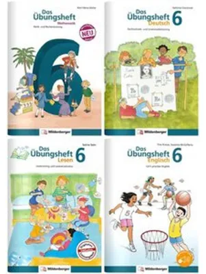 Immagine prodotto di VERLAG: MILDENBERGER Sicher ins 7. Schuljahr - Paket: Rechnen - Schreiben - Lesen - Grammatik - Englisch · Klasse 6, 4 Teile