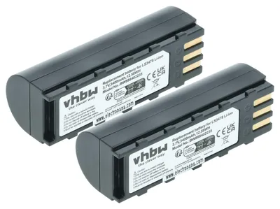 Produktbild von vhbw 2x Akku kompatibel mit Symbol LS3478ER, LS3578, DSS3478, LS3478, MT2000, DS3578, DS3478, NGIS Barcodescanner POS (3400 mAh, 3,7 V, Li-Ion)