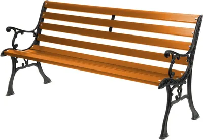 Produktbild von Gartenbank Parkbank Holtz Gusseisen Garten Outdoor Bank 0111 Bank für Terrassen Balkonbank, Holzbank, Gartenmöbel Bänke 155x78x39 cm Farbe: Teak