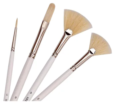 Produktbild von Fächerpinsel Set mit Filbert- und Liner-Pinseln für Künstler