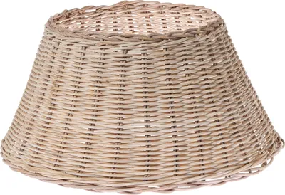Produktbild von BELIANI Weihnachtsbaumkragen Hellbraun aus Rattan ⌀ 50 cm Rund Handgefertigt Weihnachtsbaumrock Christbaum Weihnachtsbaum Abdeckung