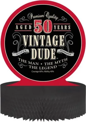 Immagine prodotto di Decorazioni da tavola vintage per il 50° compleanno - Taglia unica