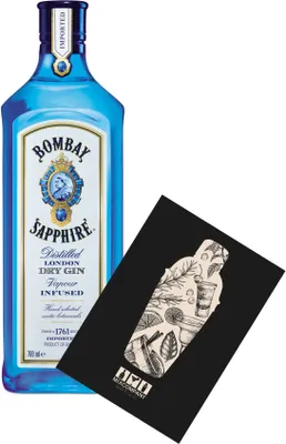 Produktbild von Bombay Sapphire Distilled London Dry Gin 0,7L (40% vol) Vapour infused- [Enthält Sulfite]