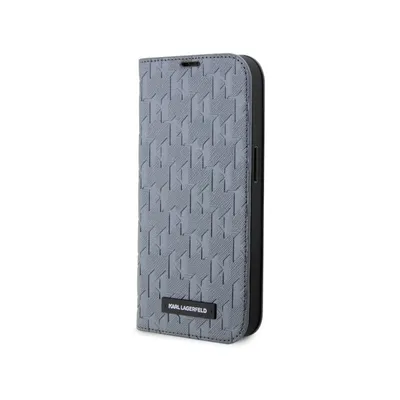 A Karl Lagerfeld branded iPhone 14 case is shown against a white background.