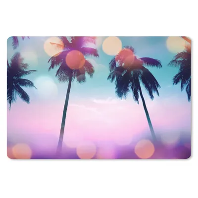 Produktbild von MuchoWow® Mauspad Mousepad Sommer - Palmen - Himmel - Rosa 27x18 cm - Mousepads - Maus Mat - Pad - Mausunterlage - Büroartikel - Desk Matten