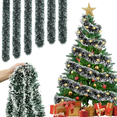 Produktbild von Tannengirlande Weihnachten 10m Grün Outdoor Weihnachtsdekoration PVC