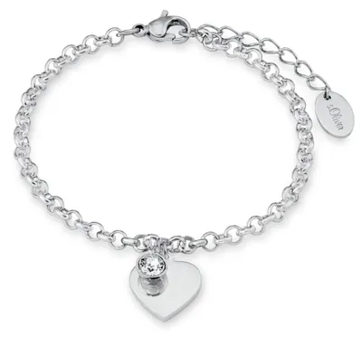 Image de s.Oliver Jewel Bracelet Femme Acier inoxydable Cœur SO1346/1 - 9023998