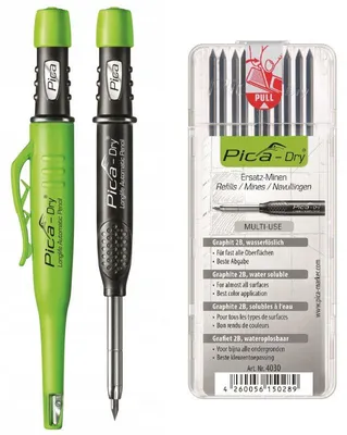 Image de Crayon mine graphite PICA-DRY 30403 avec étui à mines de rechange