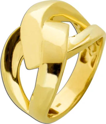 Produktbild von Damenring Gelbgold 333 8 Karat halbmassiv 17