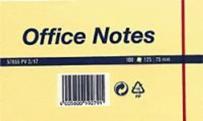 Produktbild von tesa Office-Notes/57655-00000-04 125x75 mm gelb Inh.100 Blatt