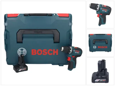 Produktbild von Bosch GSR 12V-35 Professional Akku Bohrschrauber 12 V 35 Nm Brushless + 1x Akku 6,0 Ah + L-Boxx - ohne Ladegerät